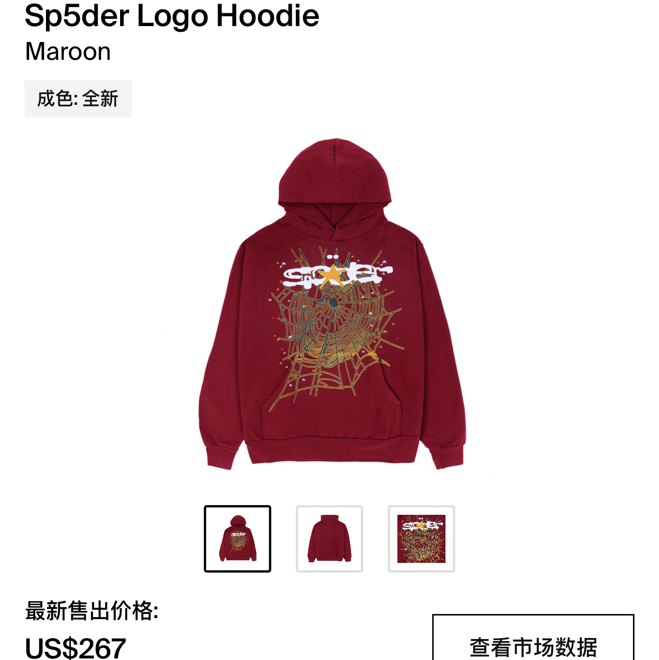 Sp5der Hoodie 1:1